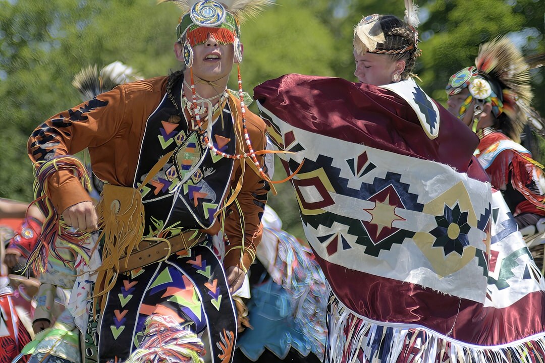 senior couple dancing at festival