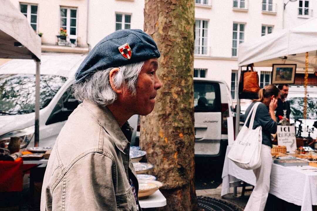 seniors browsing market stalls