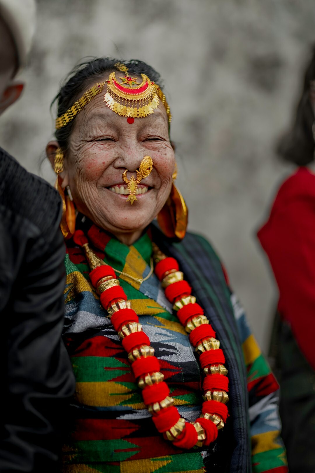 Portrait of a smiling elderly Croatian woman